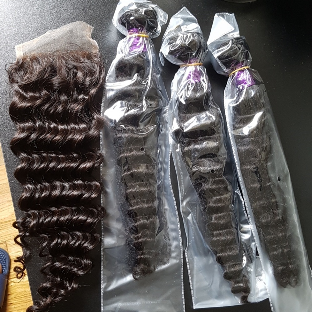 100% Brazilian Deep wave Human hair